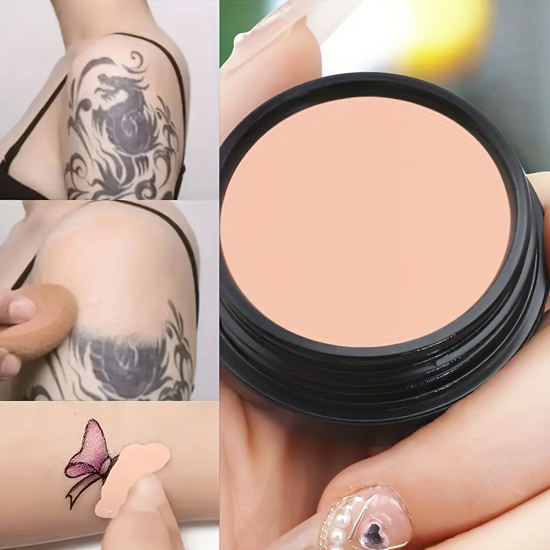 2pcs full coverage concealer cream waterproof   suitable for all light beige tones covers and dark spots long lasting multi shade plant based formula