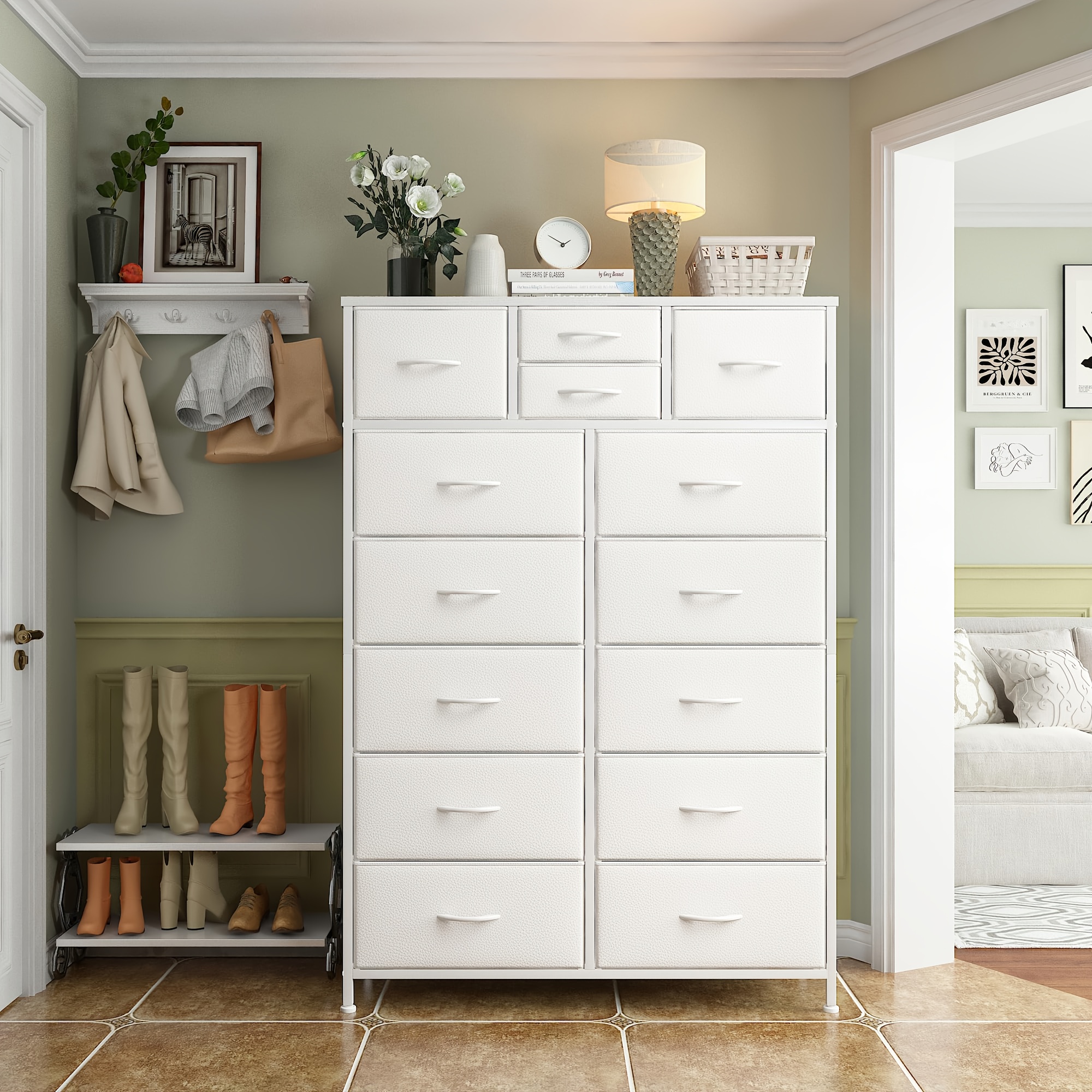 pink neutralgrey white rustic dresser tall - Temu