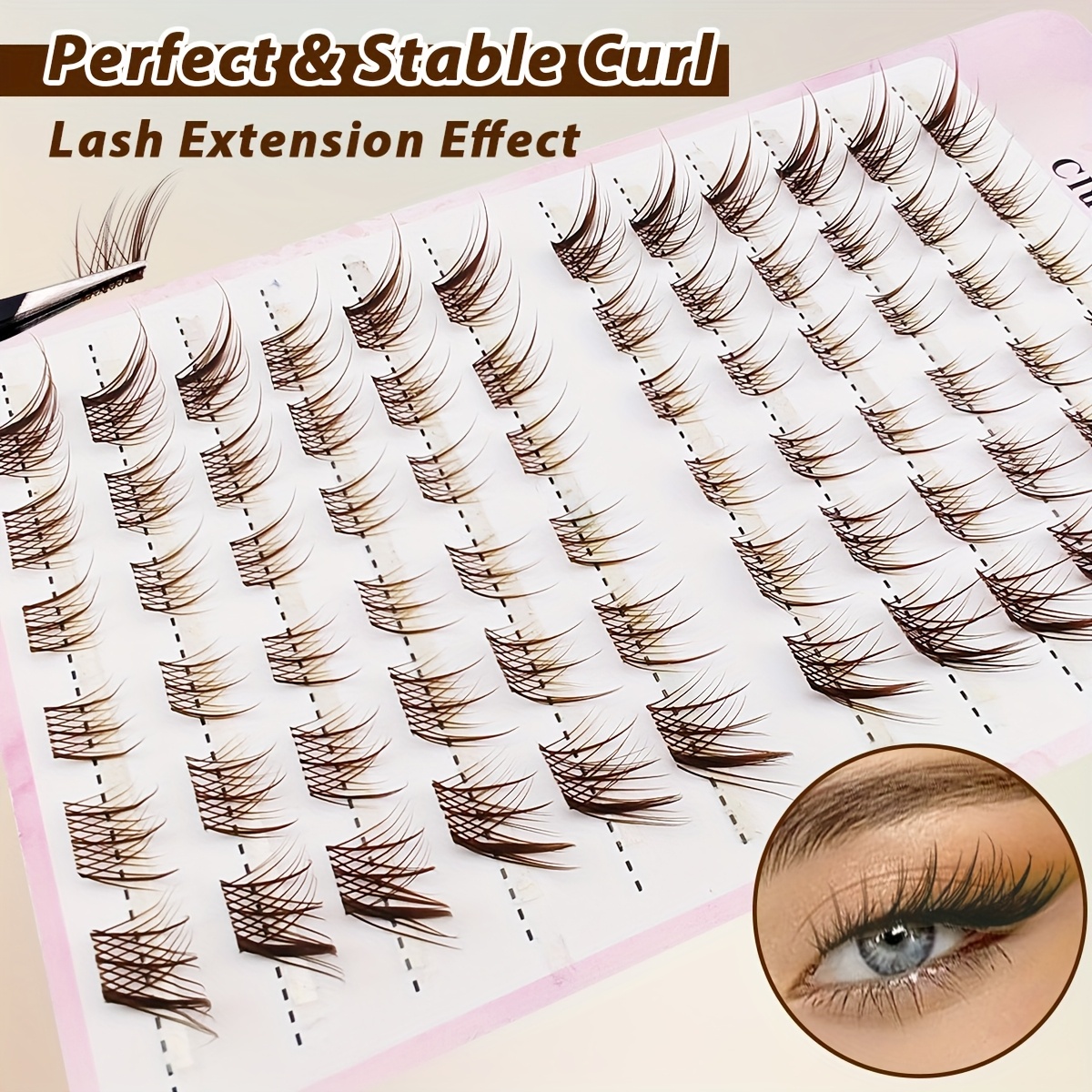 diy ögonfransförlängningar i kluster flexibla lätta c - Temu Sweden