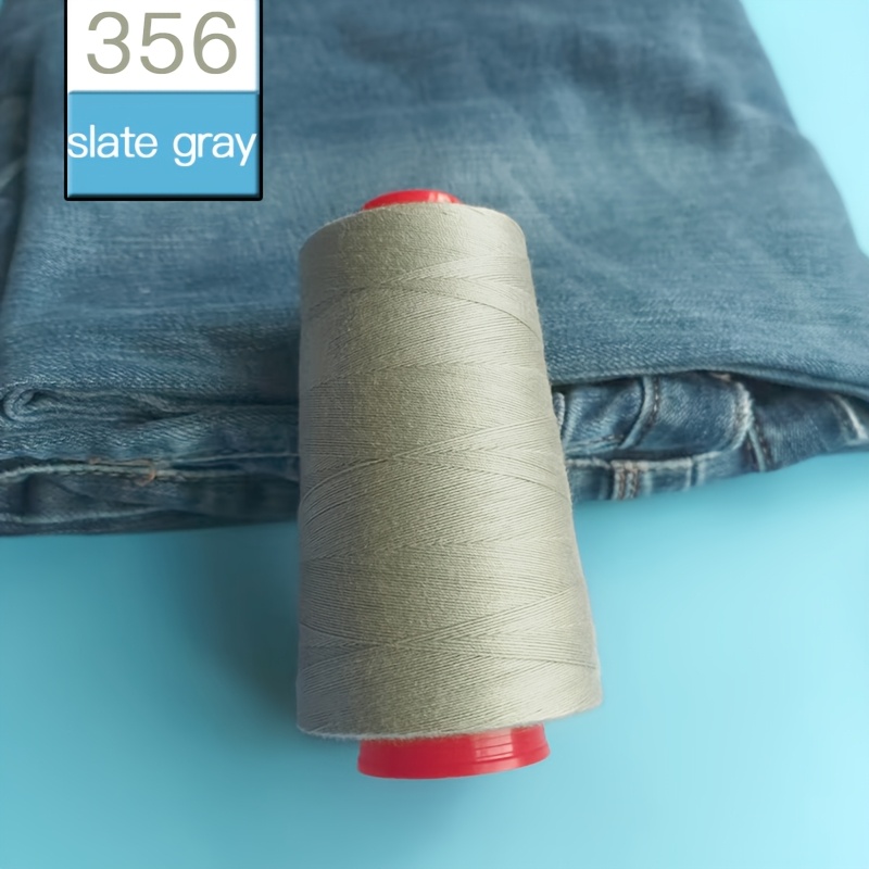 TEMU 1 Spool Of 203 Denim Thread, 3000 Yards, Heavy Thread, 100g/spool, Household Light Beige 3-ply Sewing Thread, Industrial Polyester Thread.