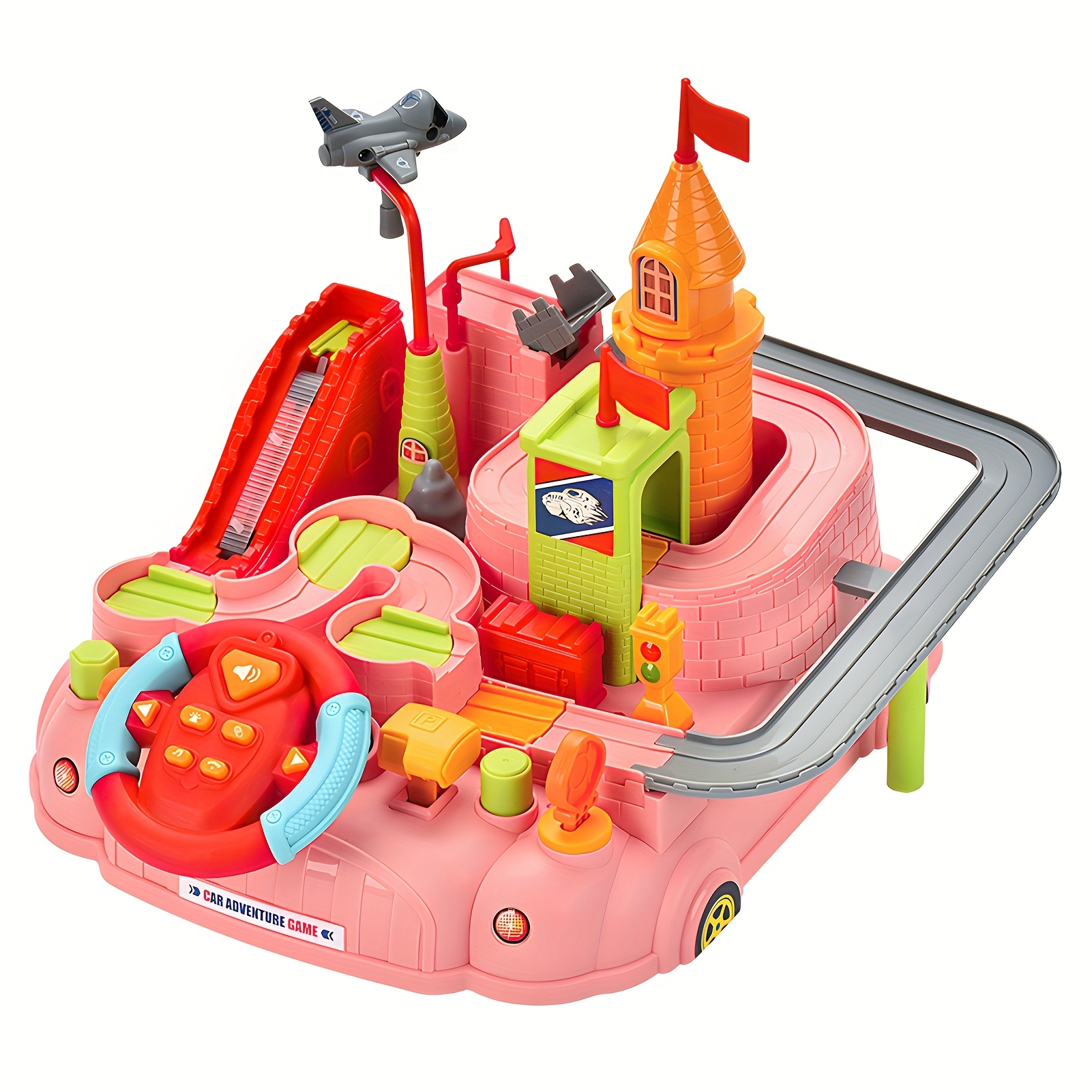 Kids Race Tracks Toys for Toddlers Boys, Car Adventure Toy for Age 3 4 5 6 7 Years Old Kids, Puzzle Rail Car, City Magnet Playsets, Preschool Educational Car Games, Ideal Christmas/Birthday Gifts Toys