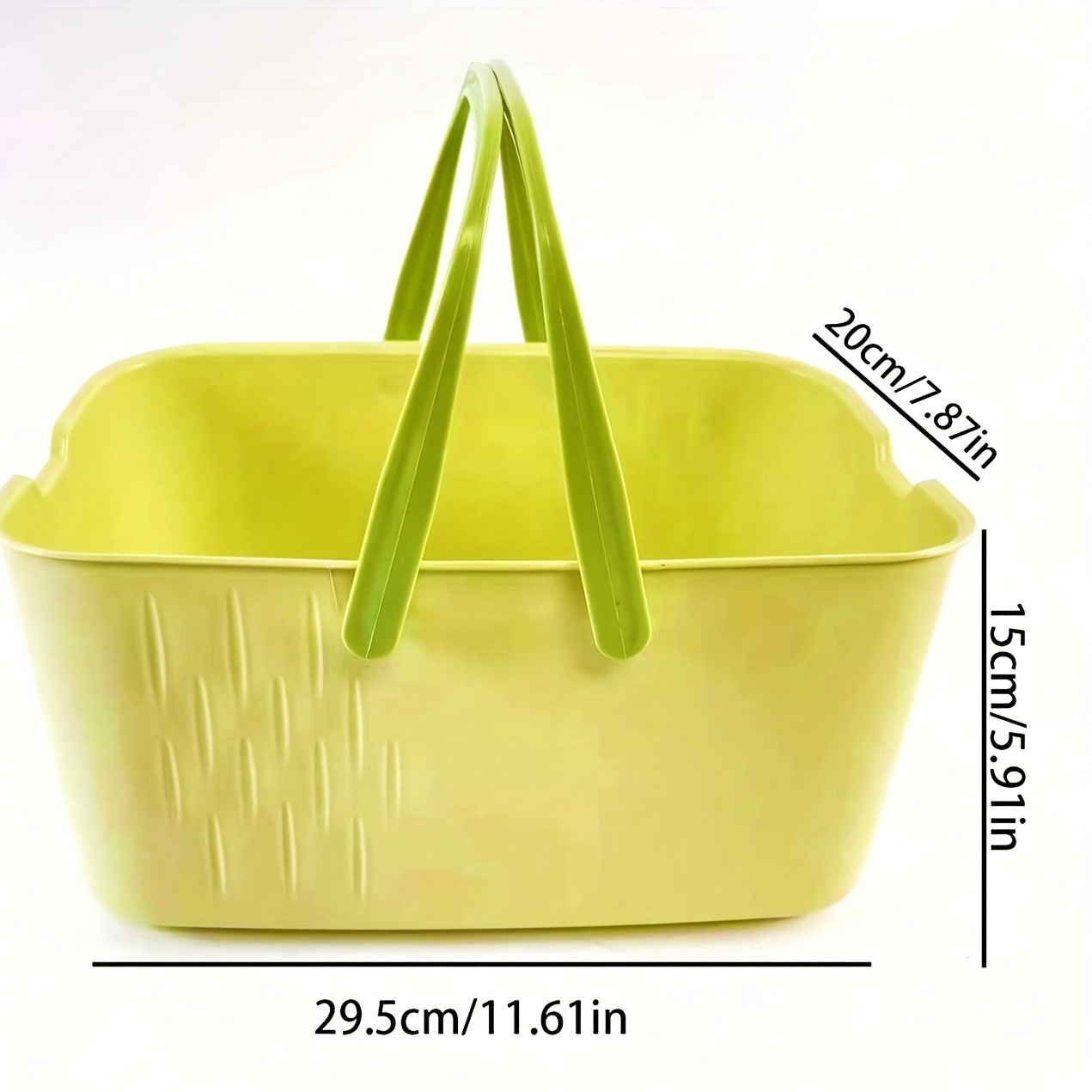 glam stackable plastic storage basket multipurpose open top organizer bin for picnic and bathroom