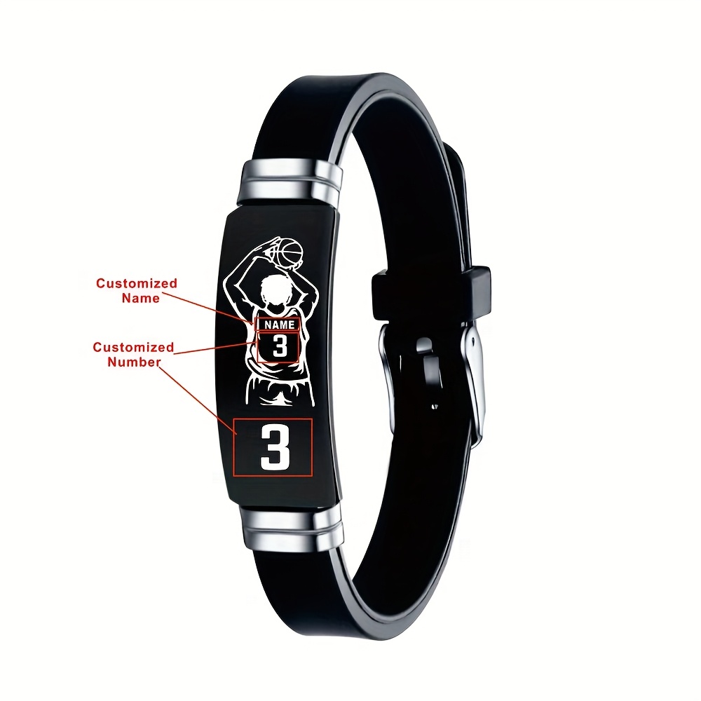 TEMU Pulseras personalizadas para hombres y mujeres, jugadores de baloncesto, regalos perfectos de y festivos para más jóvenes, un accesorio ideal