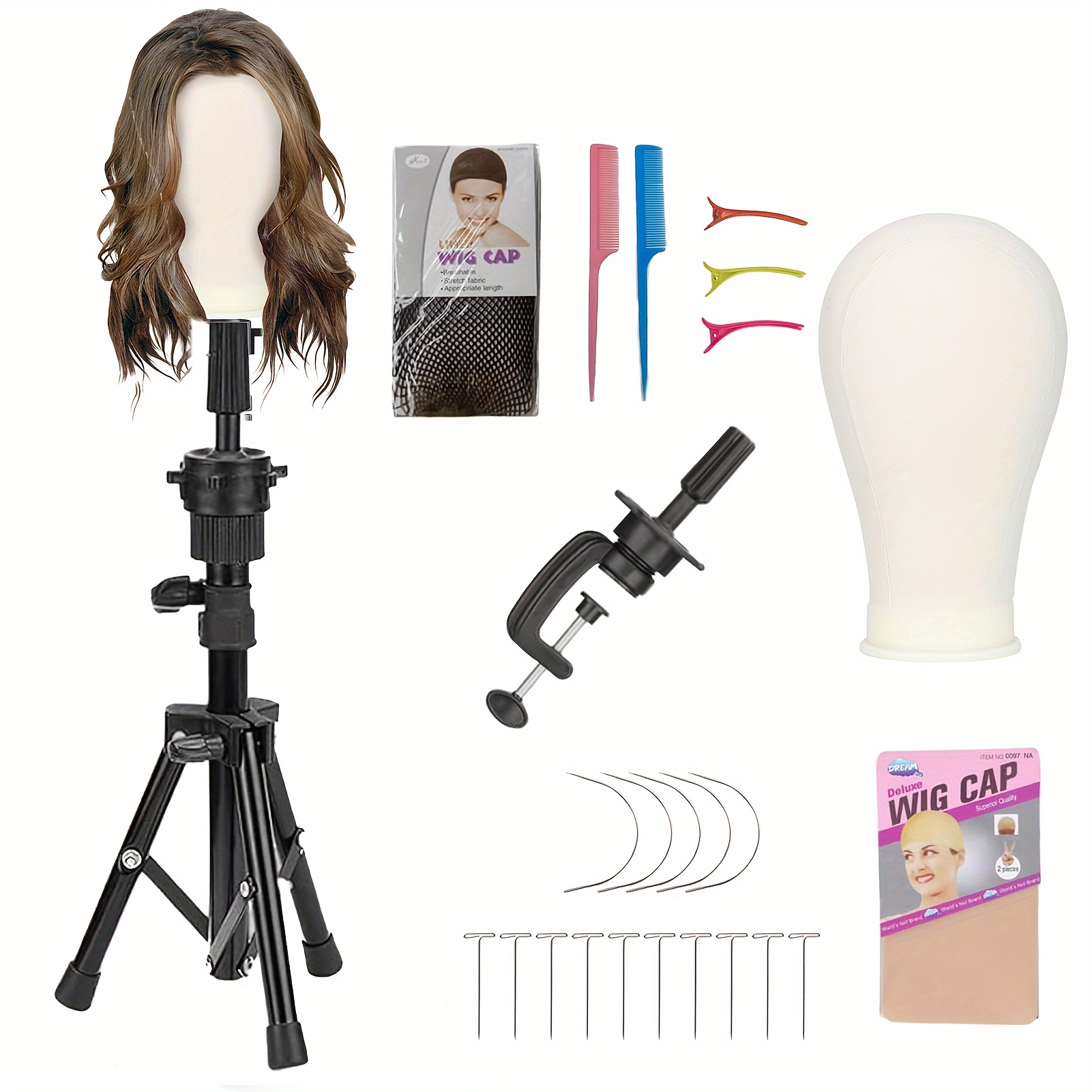 

Reinforced Wig Stand With Mannequin Head 22 Inch - Adjustable Wig Head Stand With Head For Wigs - For Cosmetology