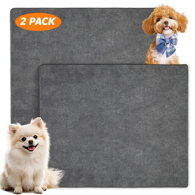 Image of 2pcs Extra Large Washable Pee Pads For Dogs Super Absorbent Dog Training Pads Non-slip Pet Training Pads Mats Whelping Pads For Dogs Cats Puppies