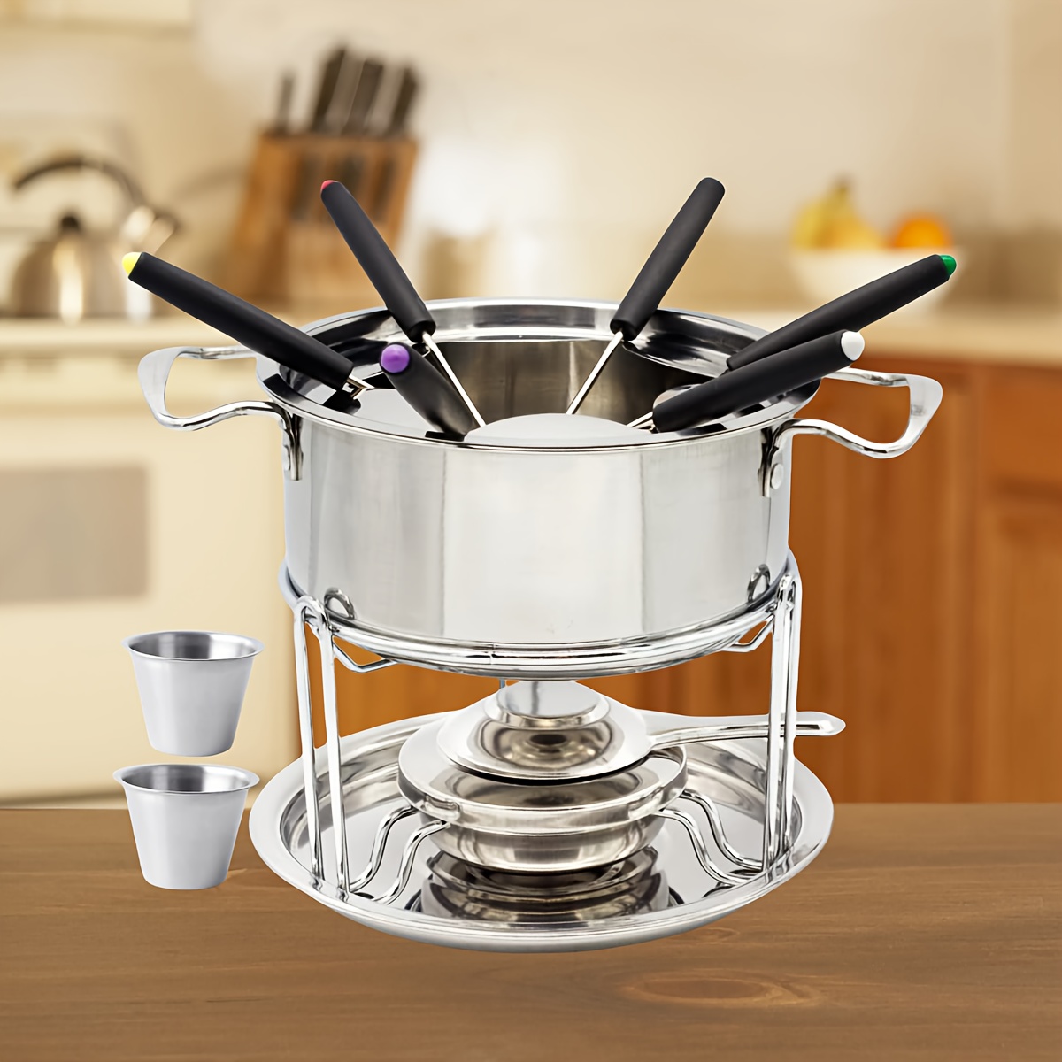 chocolate fondue set sold on Temu United States
