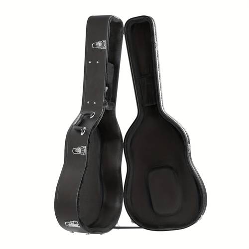 acoustic electric guitar hard case 43 31 in gourd shaped with lock key handle pvc padding lining water resistant shell for 39 guitar 39 in guitars black