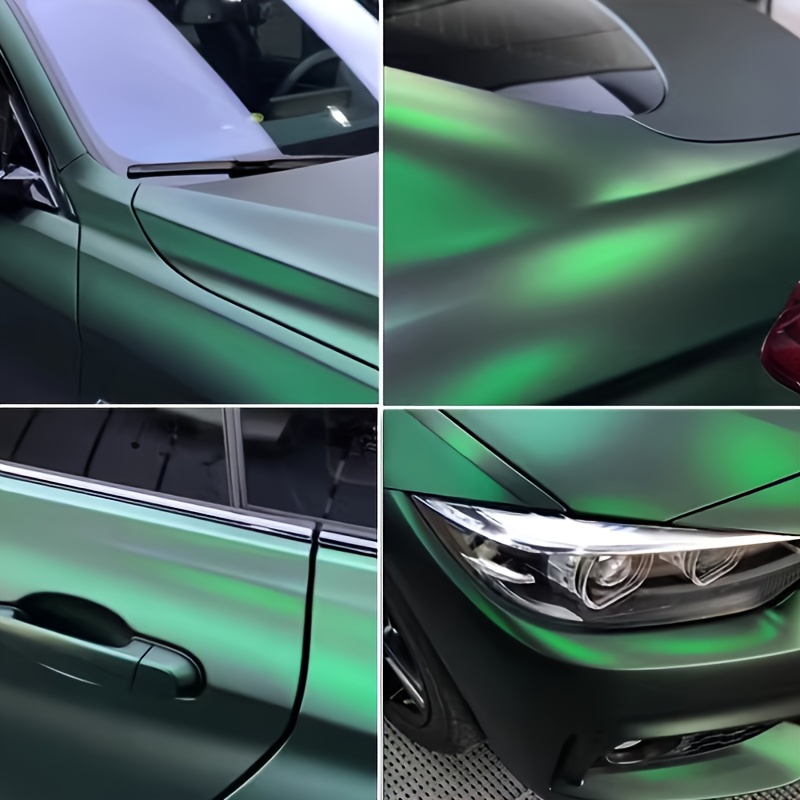 

Chameleon Color Changing Vinyl Wrap Film - Pvc Toxic Green 50x150cm For Car Exterior Decoration