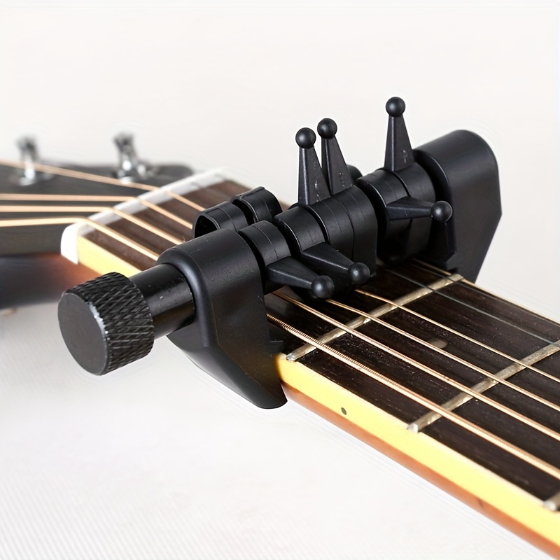 1pc ギターピッチシフタークリップ、ギター多機能ピッチシフタークリップ、コードシフタークリップ +  アコースティックギターとエレキギターのチューニングシフター用のチューナー