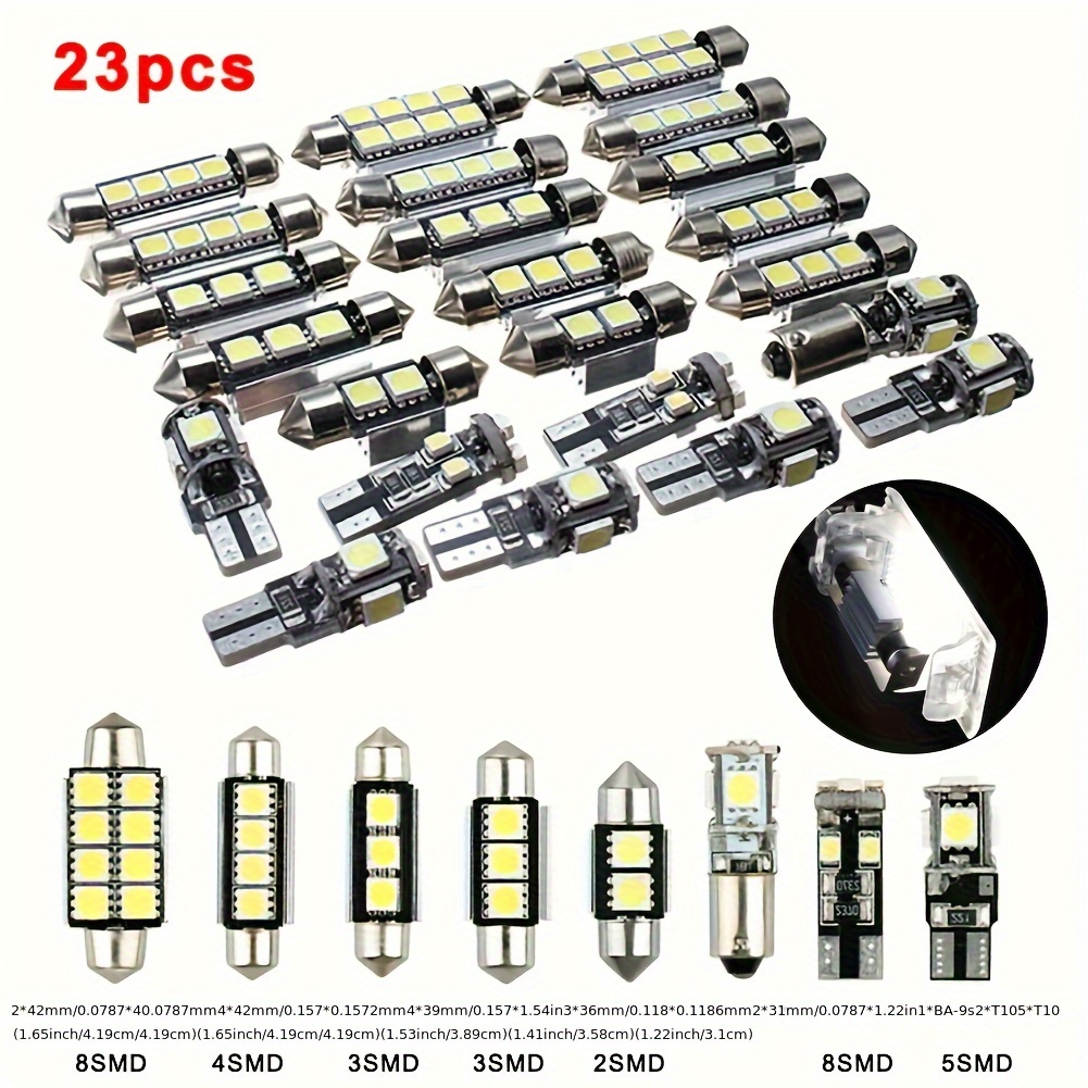 

23pcs Led Bulbs Led Bulbs Car Map Led Replacement