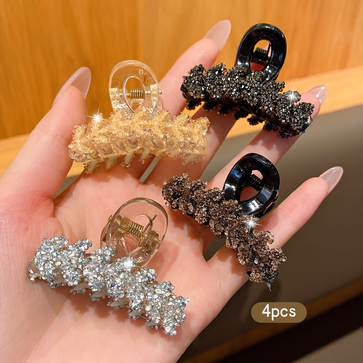 

4pcs Clip, Cute Hair Card, Suitable For Daily Clip Hair Accessories
