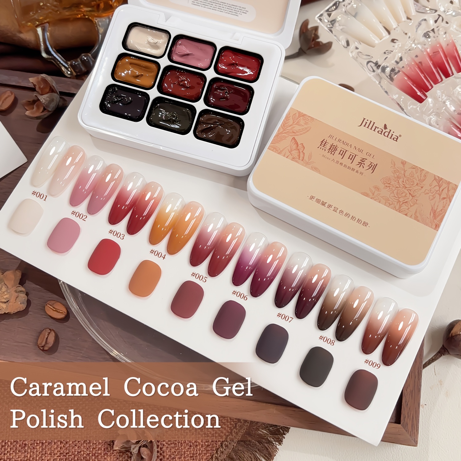 Image of 9 Colors Patting Gel Smudge Canned High Popular Nail Polish Gel Women' Manicure