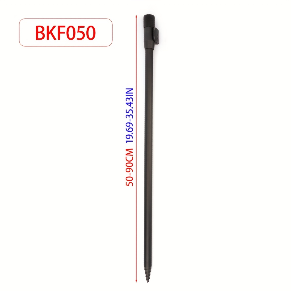 E-shop 1 Stück Hirisi Tackle Aluminiumlegierung Teleskop-Angelrutenhalter/Uferstab – Schwerlast, verstellbare Länge (11,81–35,43 Zoll),