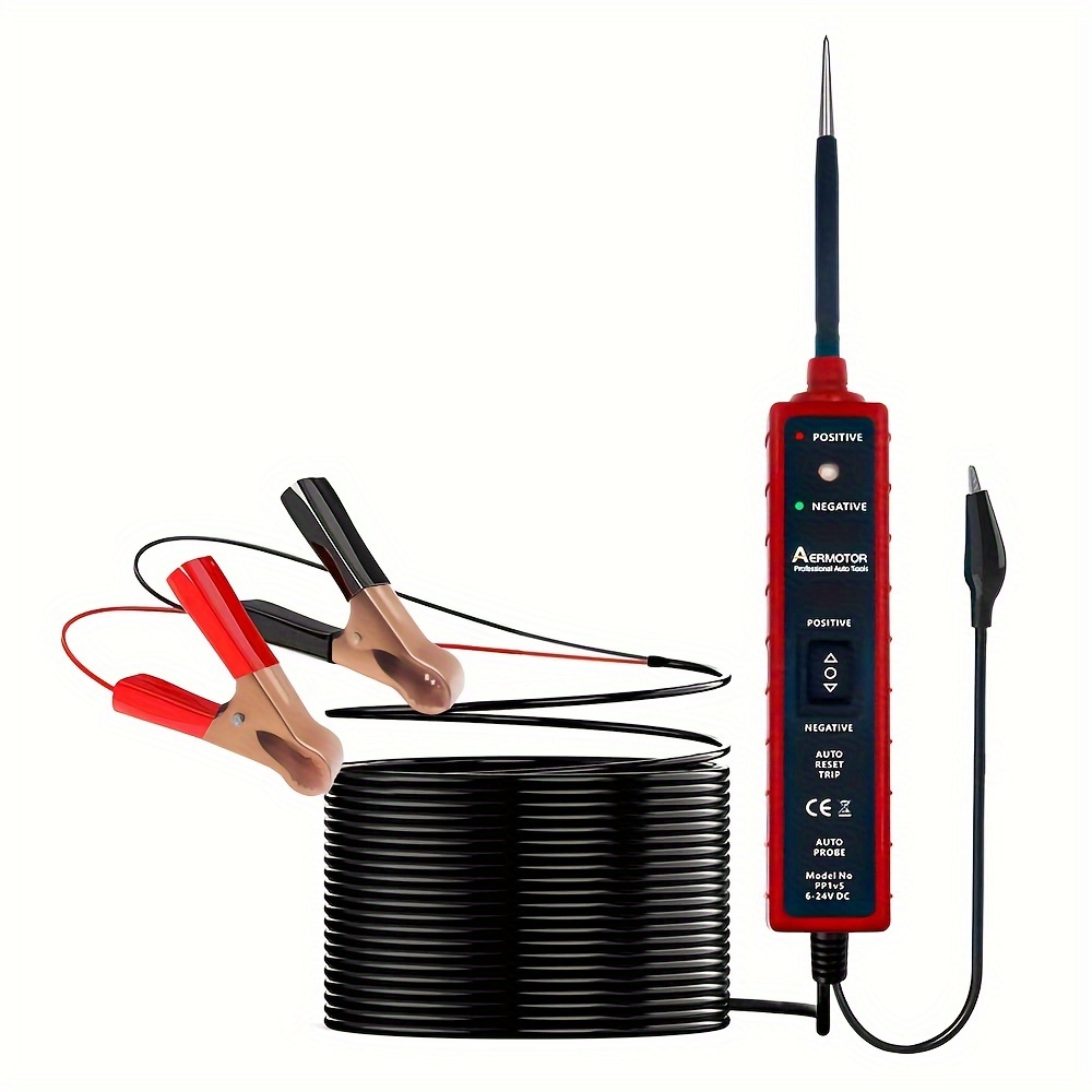 12V 24V Diagnostic Tool 6-24V Auto Electrical Circuit Tester - Professional Short Circuit Detector With 14.8ft Cable, Portable Diagnostic Tool 14.8 Ft Auto Diagnostic Tool