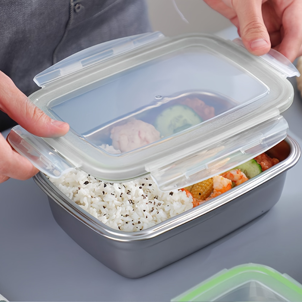 Lunch Box Stainless Steel Snack Containers Lid Leak Proof - Temu Canada