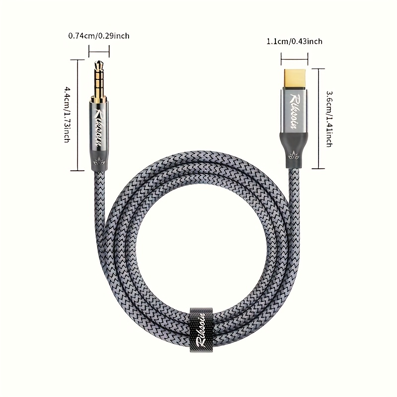 cigarette charger aux cord for iPhone, iSkey 2 in 1 3.5mm Aux Cable for Car with Cord playing Headphone iPhone Aux Cord for Car,