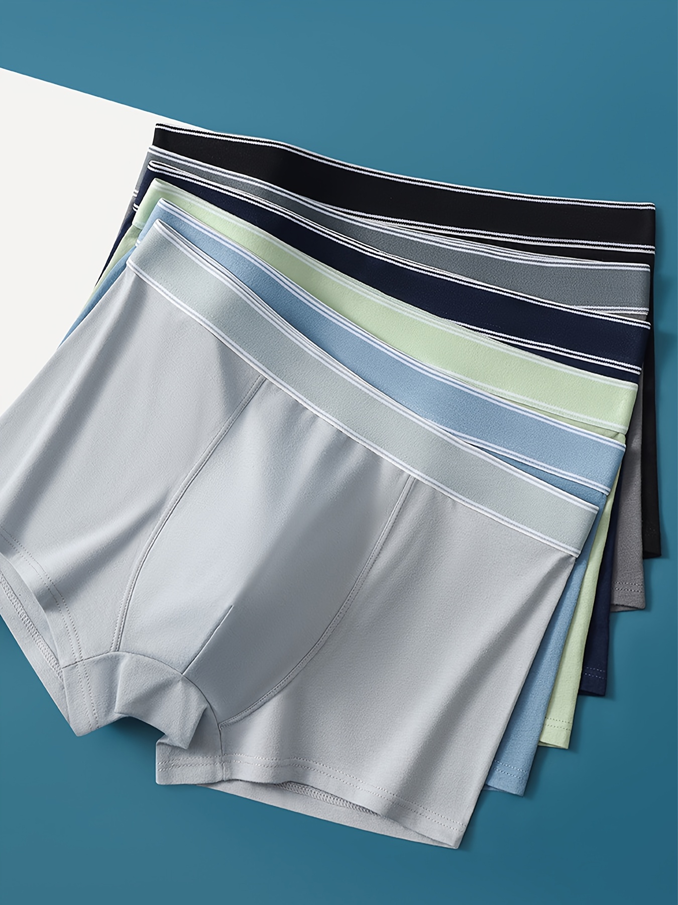 Men s Boxer Briefs 3pcs, Soft Breathable Underwear,   Boxer Shorts