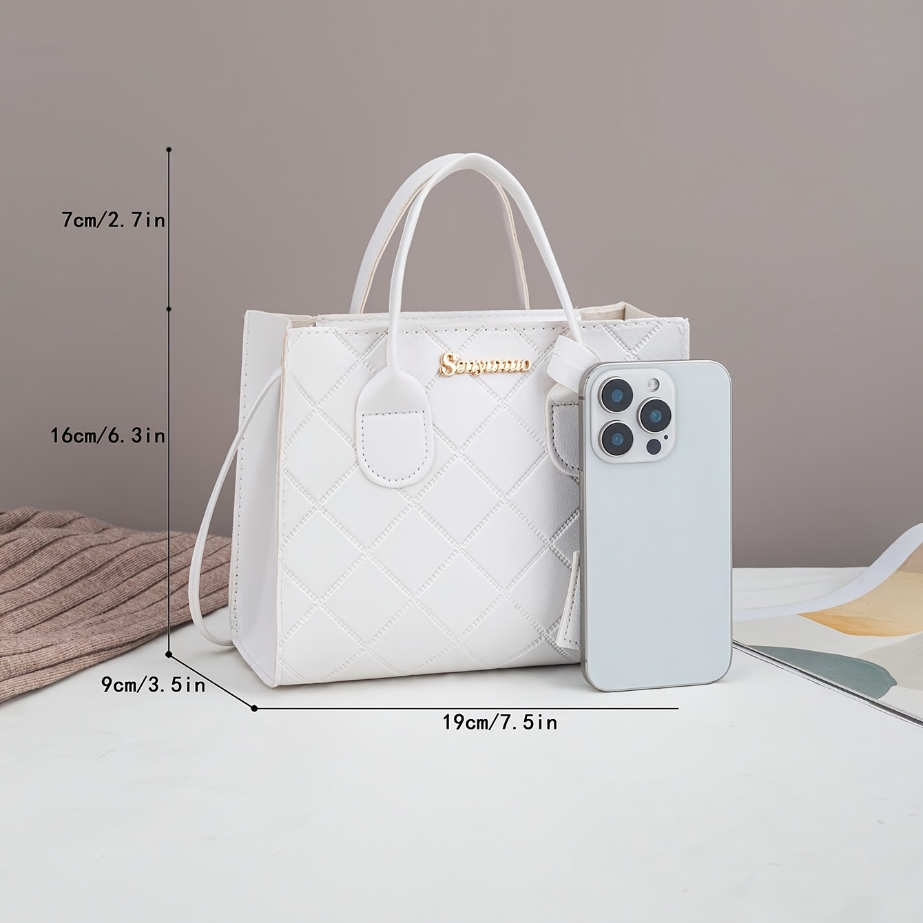 Image of Mini Small Bag, A Stylish Women's Handbag, Solid Color Crossbody Bag, Suitable For Strolling And Shopping