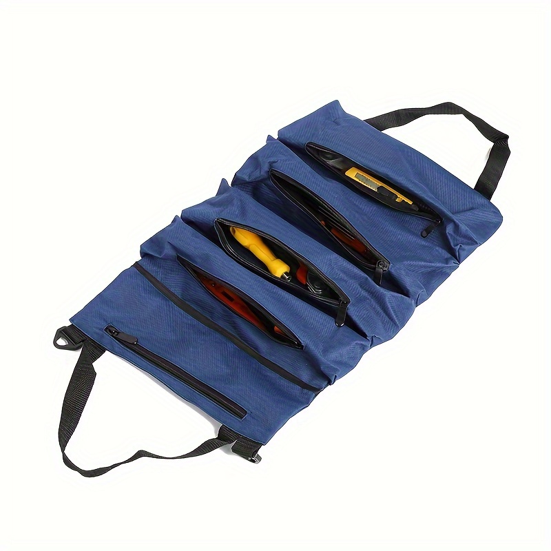 1pc Tool Roll Up Bag Multi Purpose Roll Up Tool Bag Bag Tool