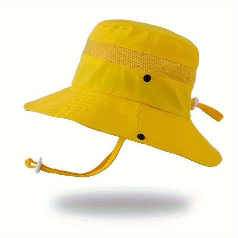 1pc Children's Fisherman Hats, Boys' Fashionable Solid Color Sun Hats, Outdoor Breathable Sun Hats for Boys and Girls,Temu