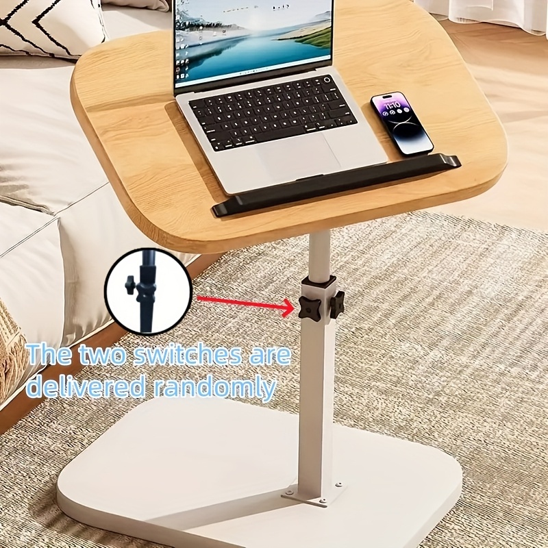 صورة العنصر منضدة عصرية قابلة لتعديل الارتفاع بغطاء قلاب - سهلة التجميع، مدمجة ومتينة موفرة للمساحة ومناسبة لغرفة المعيشة، غرفة النوم، غرفة الألعاب، منطقة الاستقبال للاستخدام الداخلي