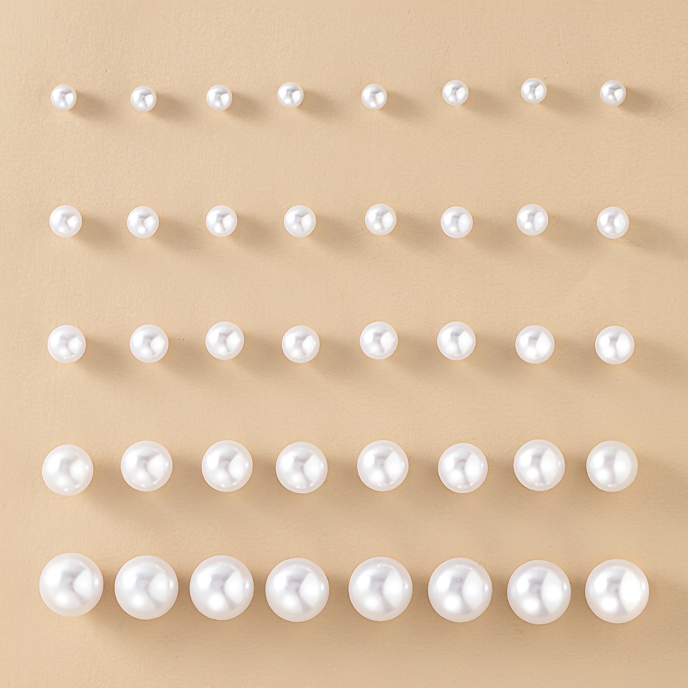 TEMU A Set Of 20 Pairs Of Elegant And Minimalist Earrings, Featuring Cute Round Designs—stylish Women's Studs Perfect For Vacation, Beach Parties,