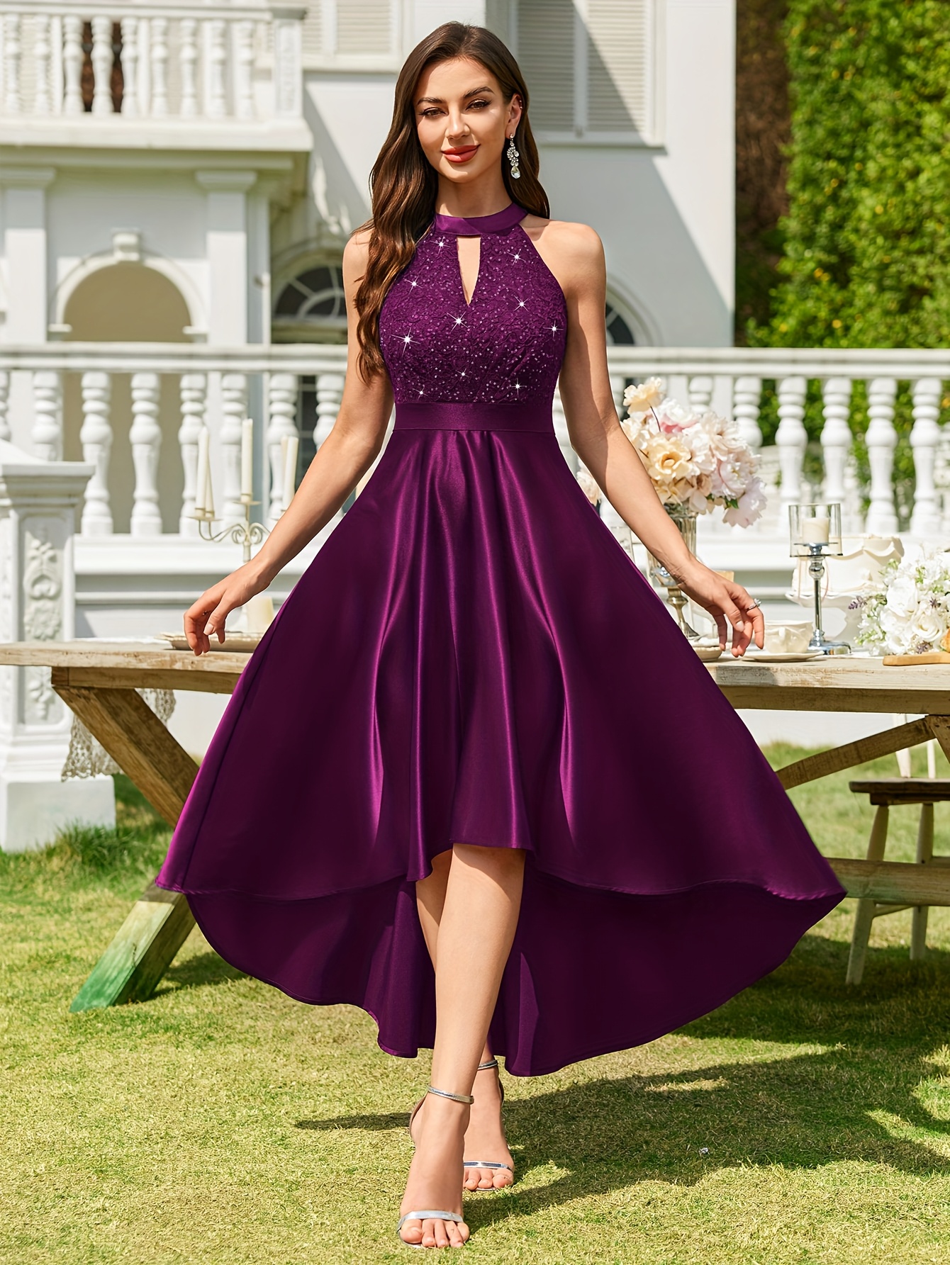 womens elegant formal gown wedding party dress Temu Portugal