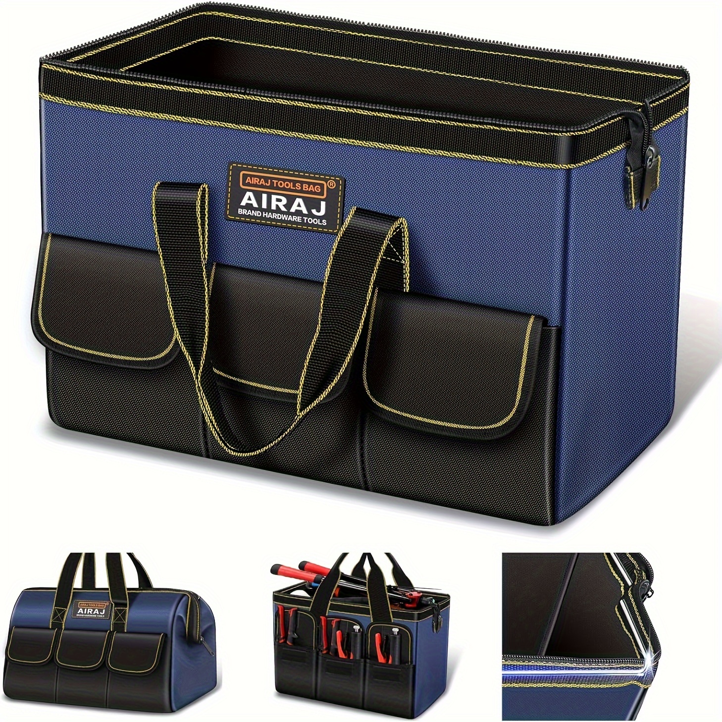 

Airaj Textile Tool Bag, Storage Organizer Multiple , Large , Tear , No -