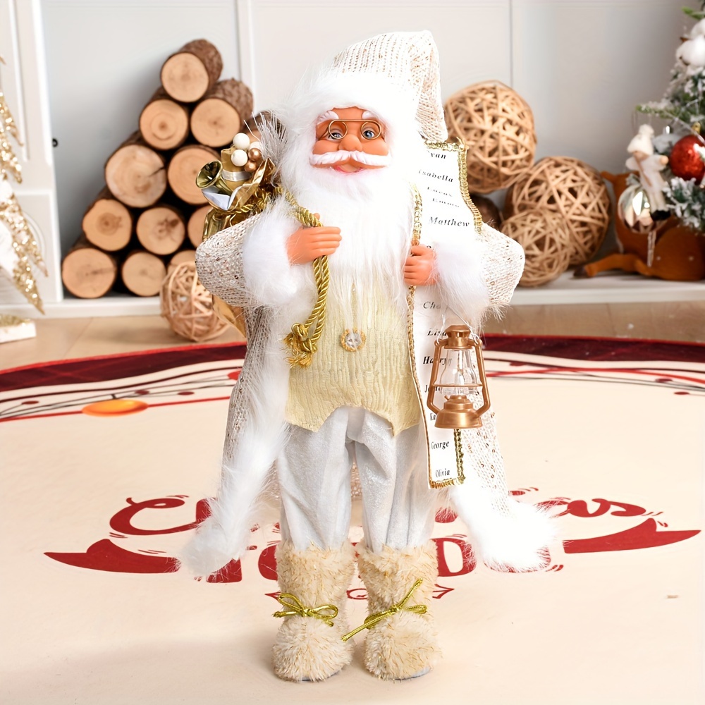 Image of 1pc 45 Size Santa Claus Christmas Gift Christmas Tree/table/fireplace/window Decoration Props Christmas Decorations Dance Party Supplies