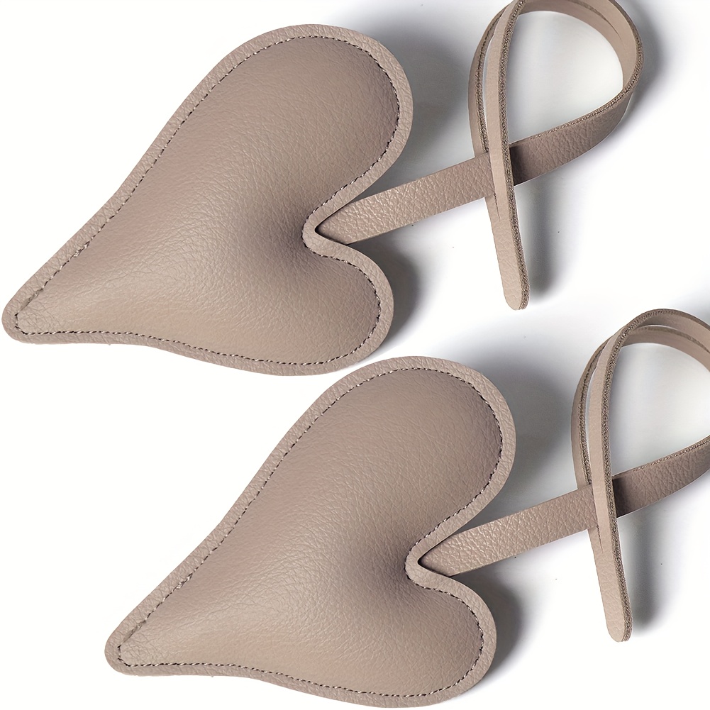 Image of 2pcs Pu Leather Irregular Heart Keychain - Multicolor Wedding Anniversary Gift Suitable For , Bag Backpack Wallet Car Accessory, Birthday Holiday Favor, Pu Leather Pendant
