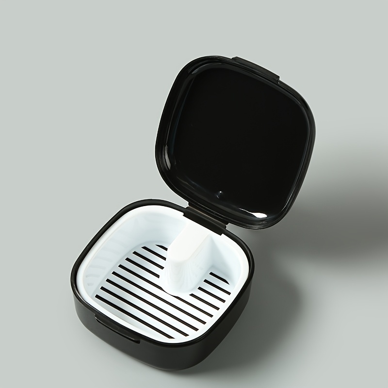 TEMU Boîte de rangement pour étui de nettoyage de prothèses dentaires