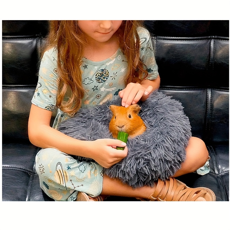 Long Plush Hamster House Chinchilla Nest Dwarf Rabbit Nest Guinea Pig Long Hair Mat