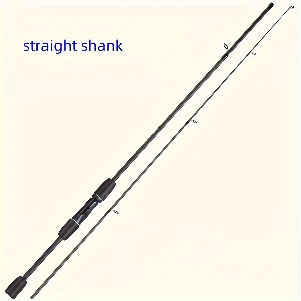 TEMU Lightweight Fiber H-tapered Rod, Beginner/test Rod, Black, 1 , Lake//creek