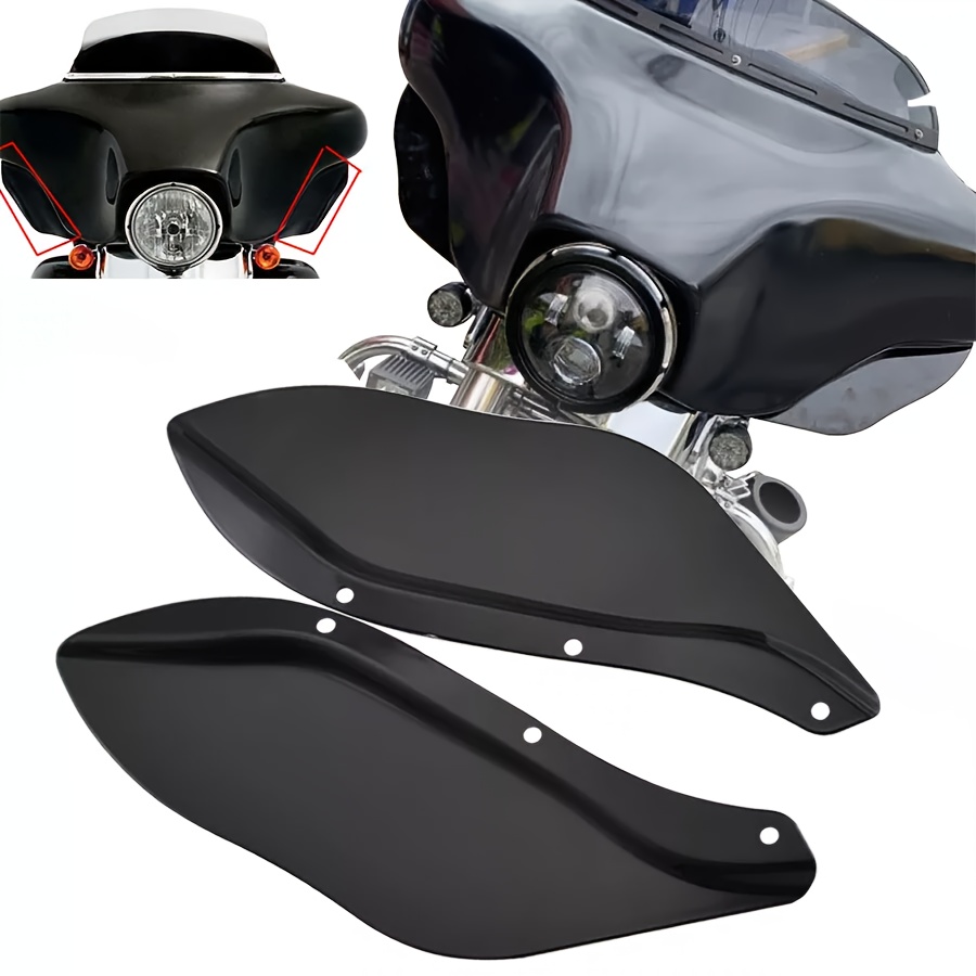 

Fit Black Side Wind Air Deflector For Touring, Cvo, & Street Models 1996-2013 - High Quality Abs Plastic