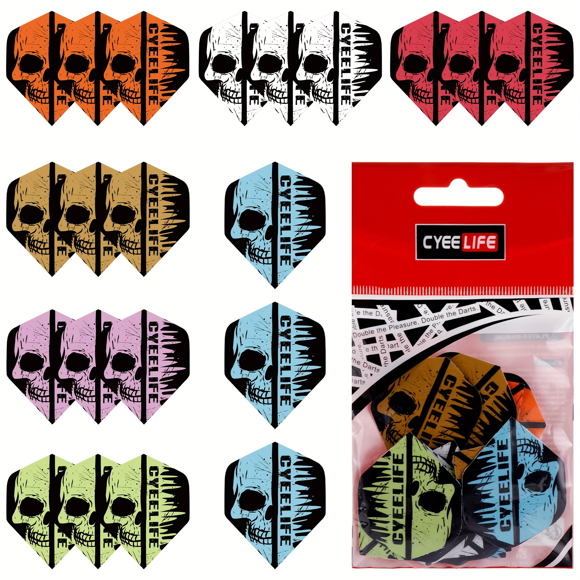 Dartvinnen, Standaard Vierkante Vinnen, 21 stuks