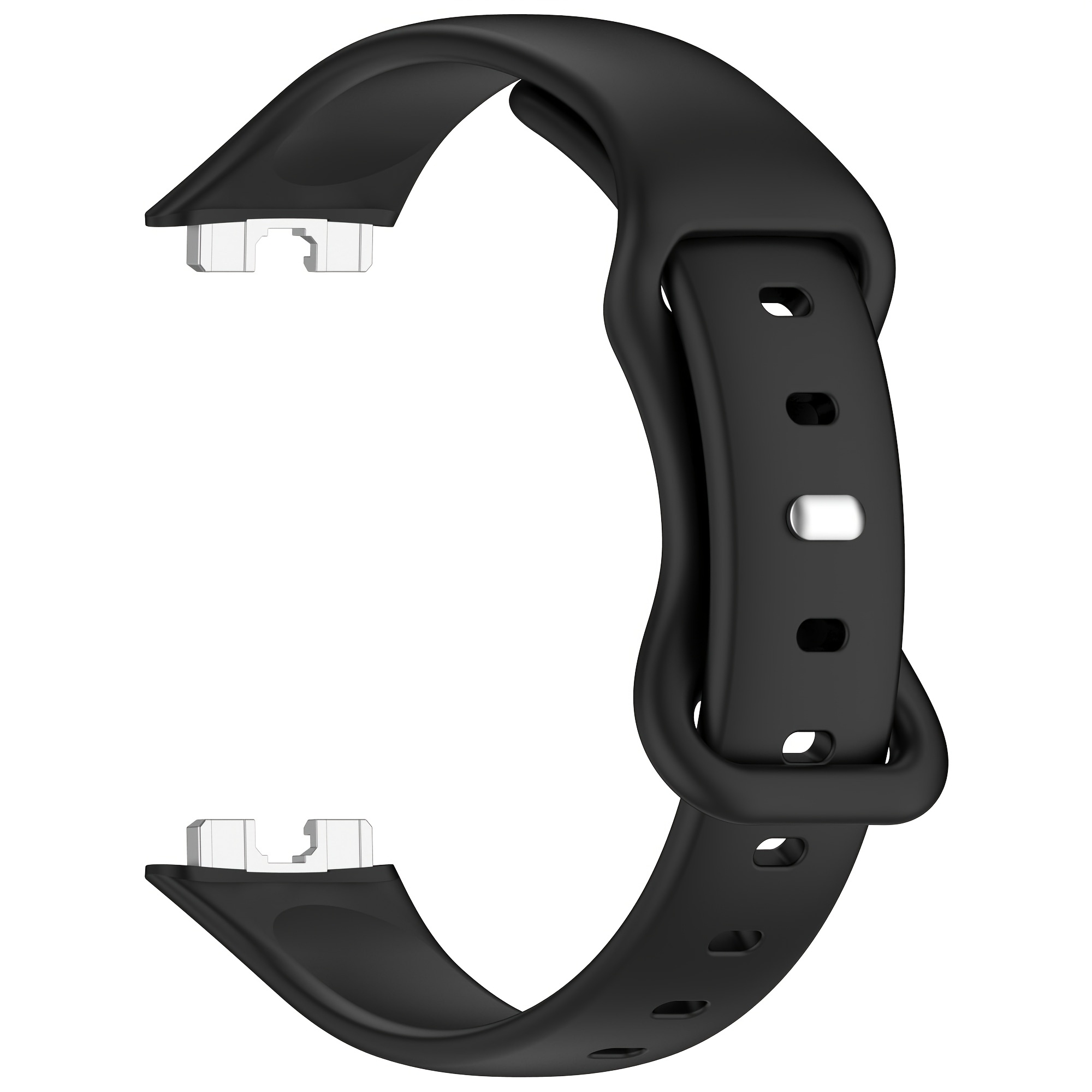 TEMU Suitable For Huawei Wristband 8/9/10 Silicone Strap, Soft, Breathable, Quick Detachable, Sweat Proof, Sports, Business, Multi Scene Replacement