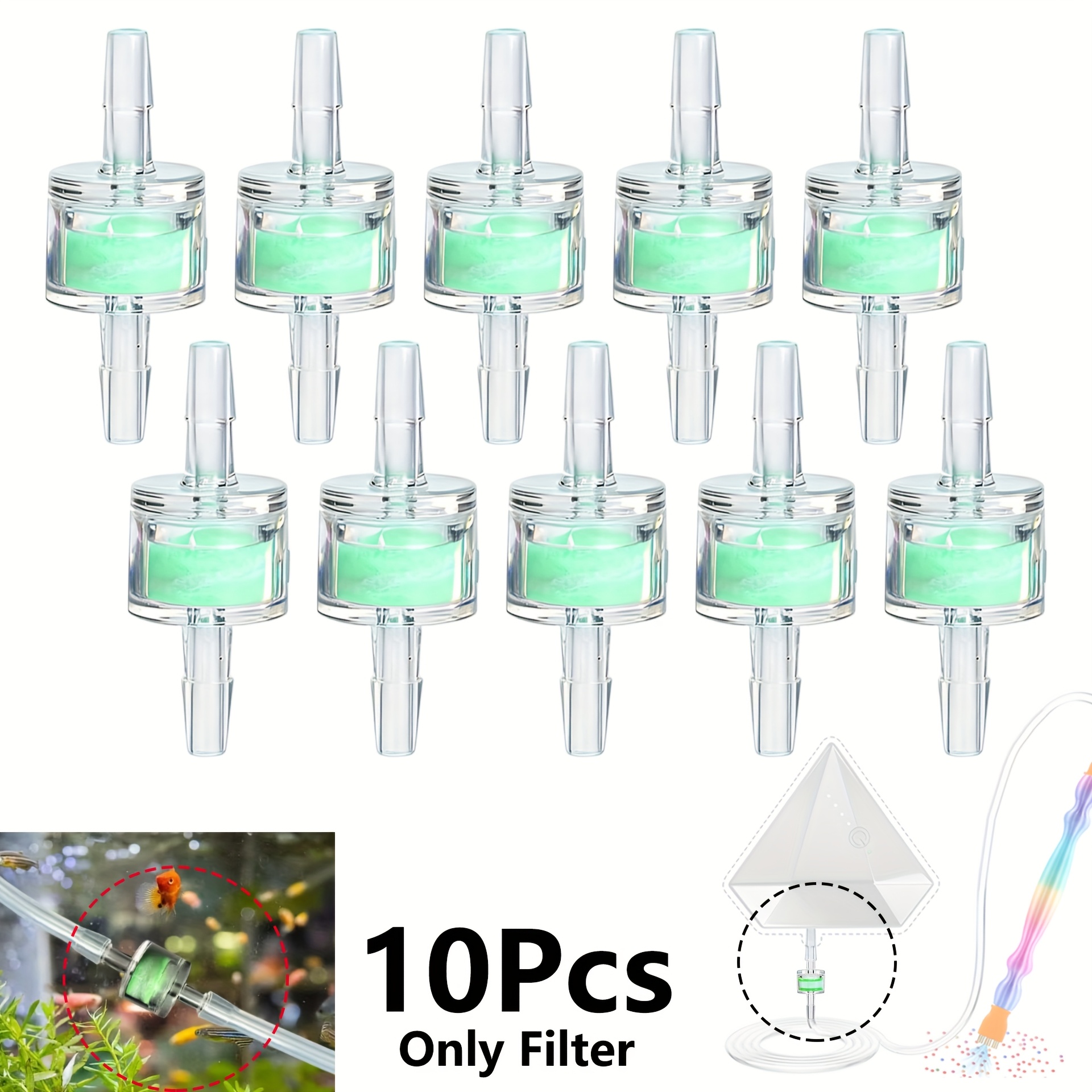 Dustproof Filter For E-painter Pen, , 10pcs Abs Water Pump , 4mm Small Fish Tank Tubing For External Canister Filters Water Pumps