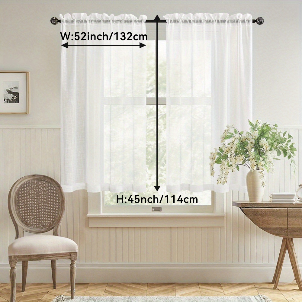 Tenger Home Rideau occultant Court, pour fenêtre de Cuisine, Rideau Opaque pour Chambre à Coucher avec Boucles, Chambre à Coucher, avec Passants, 1 pièce (Ivoire, 70x120 cm Tenger Home Rideau occultant Court, pour fenêtre de Cuisine, Rideau Opaque pour Chambre à Coucher avec Boucles, Chambre à Coucher, avec Passants, 1 pièce (Ivoire, 70x120 cm