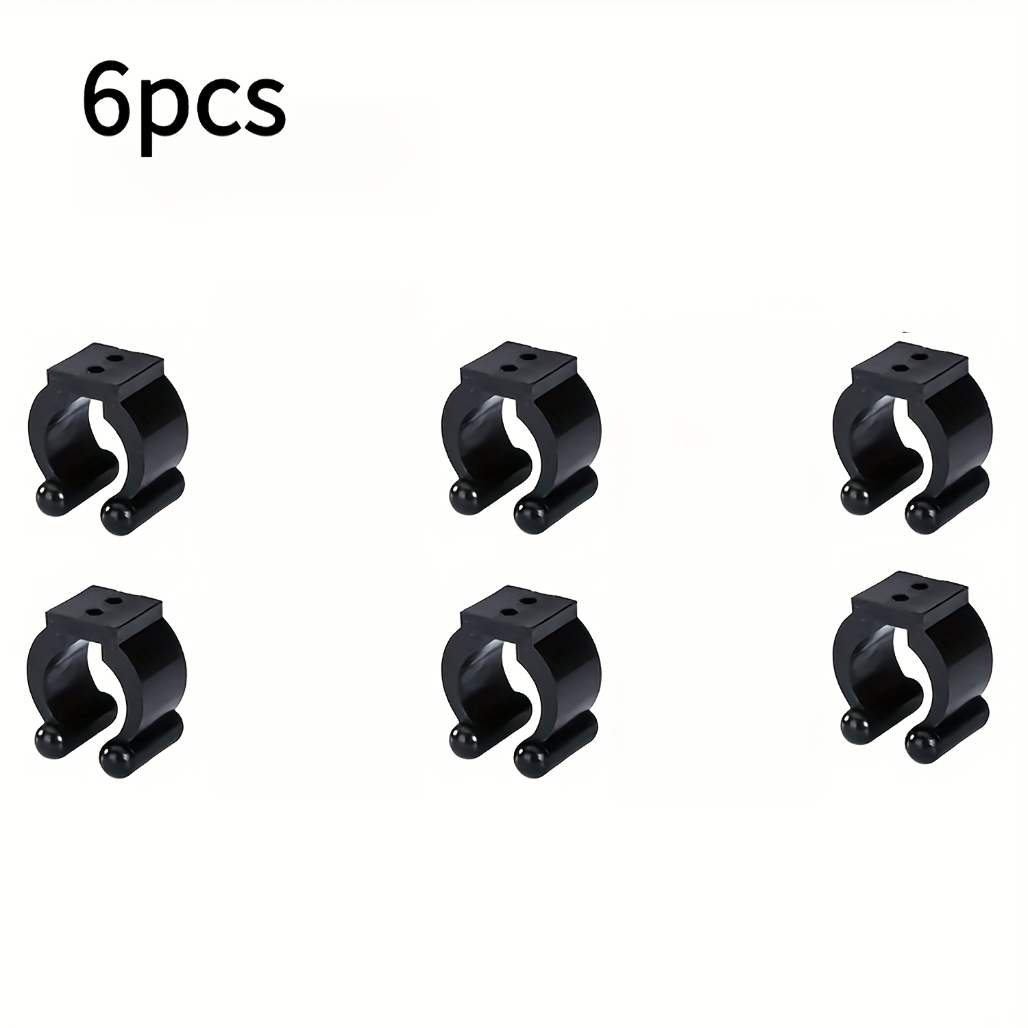 TEMU Set Of 6 Fishing Rod Holders, Universal Fly Rod Carabiner Clips For Fishing Additions, Durable Rod Clamps And Tackle Components, Suitable For