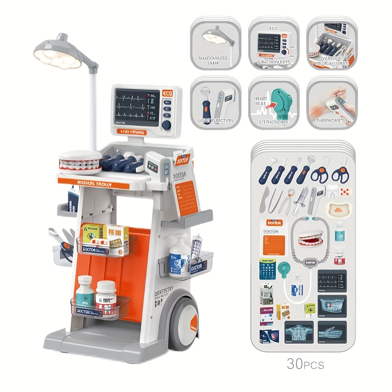 Tandarts, kleine dokter, verpleegsterkar