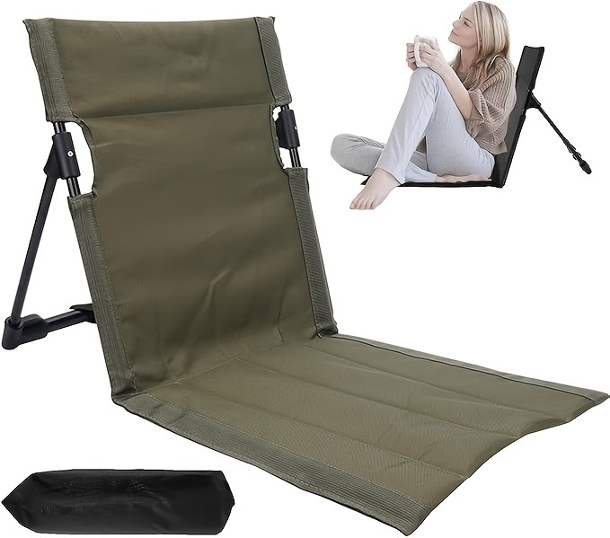 Still Xiao Outdoor Portable Ultralight Aluminum Alloy Folding Chair Camping Beach Folding Moon Chair Self-Driving Leisure Lazy Chair