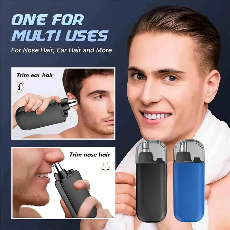 portable nose hair trimmer rechargeable nose hair trimmer beard and nose hair trimmer for men   nose hair trimmer lightweight color Product details 1