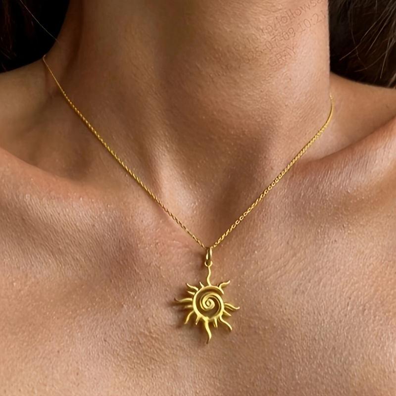 1pc Retro Women Men Couple Pendant Necklace Boyfriend Gift Holiday Present