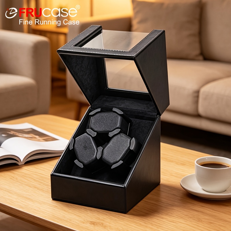 TEMU Frucase 3-watch Winder With Lid