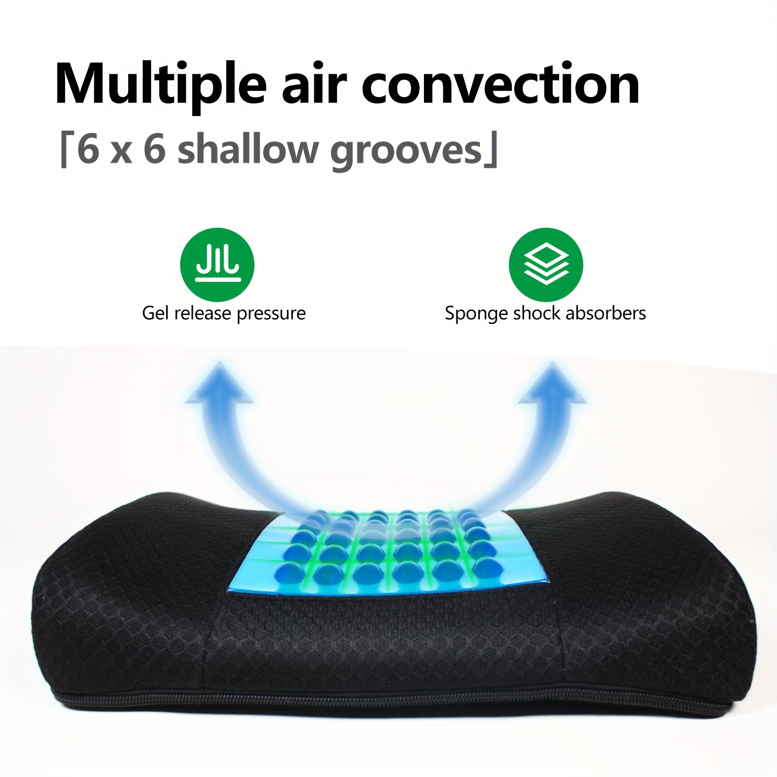 luxurious comfortable office chair cushion lumbar support relieving   the waist and back suitable for office chairs backrest chairs wooden chairs car airplane seats thoughtful gift Product details 5