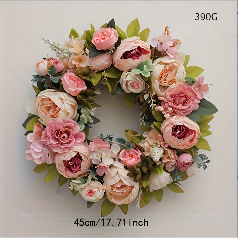 1pc large artificial wreath blooming silk