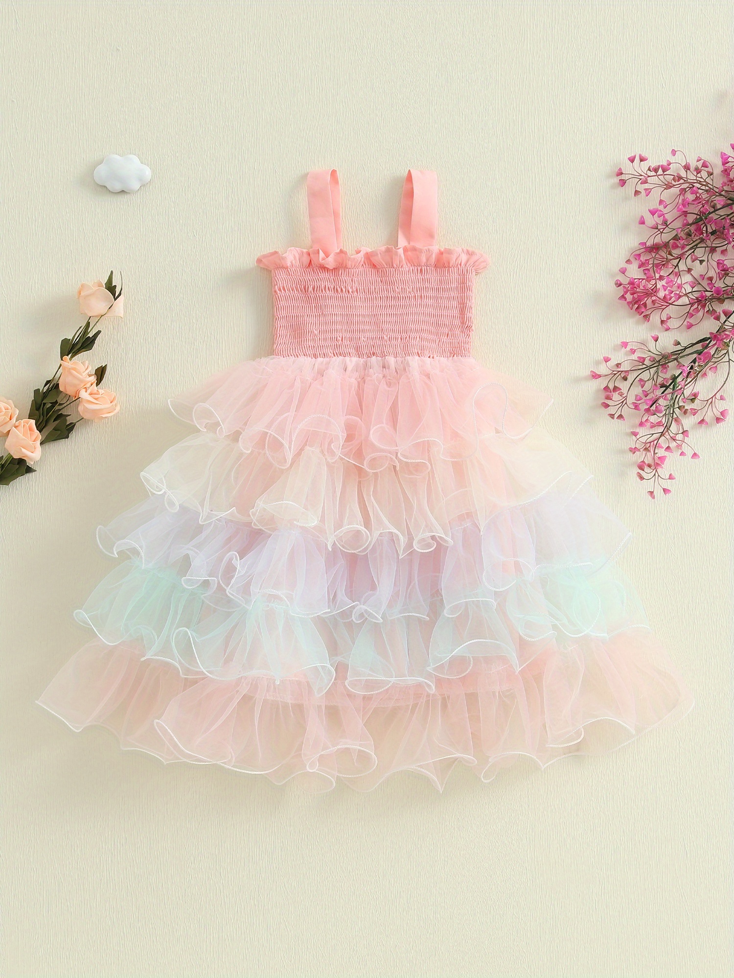 chinese dress ladies Shop Yellow Tulle Dress, Flower Girl Dress, Girl Pageant Dress, Tulle Princess Dress, High Low Dress, Girl Tiered Dress, Special Occasion Dress - main image 1