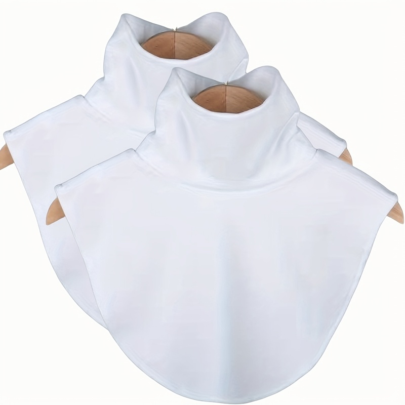 E-shop 2er-Set Klassische Einfarbige Mock Neck Tops/Weicher und Bequemer Polyester Schal/Modischer Mock Neck für Tägliche Freizeitkleidung und
