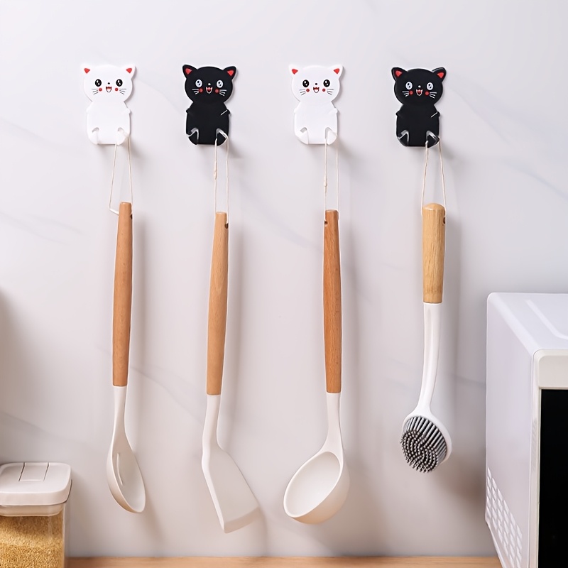 5pcs Cartoon Plug Hook Adhesive Hooks for Cable Management