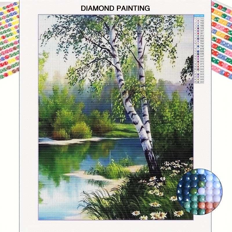 

1pc Diy Landscape Pattern Diamond Painting Set, Mosaic Decorative Craft Wall Art, Halloween Decor, Diamond Art, 30cm X 40cm Frameless 5d Diamond Painting Kits For Adults Beginners